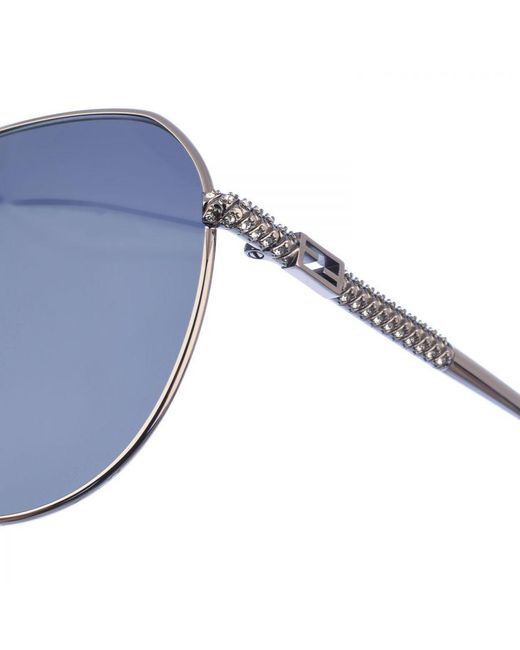 Fendi Blue Ff0451Fs Butterfly-Shaped Acetate Sunglasses