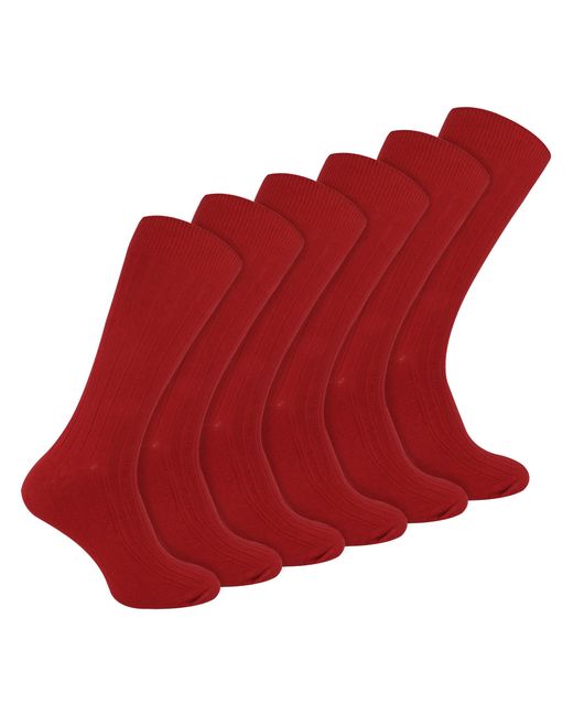 Sock Snob Plain Coloured Cotton Rich Ribbed Dress Socks for men