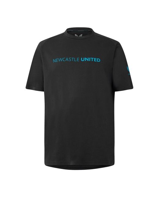 Castore Black Newcastle United Fc Regular Fit Crew Neck T-Shirt for men