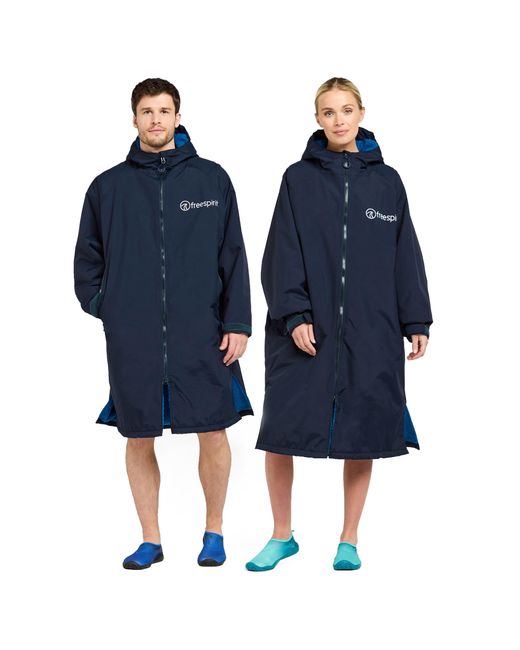 Free Spirit Blue Freespirit Aquarobe Pro Waterproof Jacket, Drying Robe