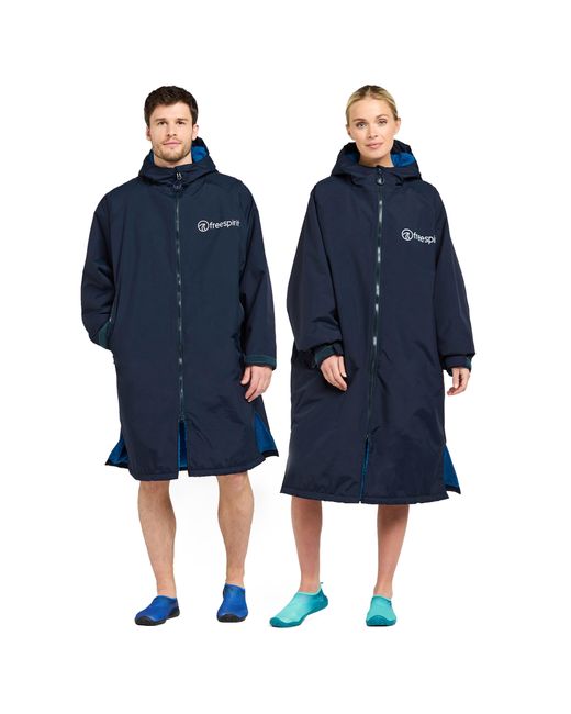 Free Spirit Blue Freespirit Aquarobe Pro Waterproof Jacket, Drying Robe
