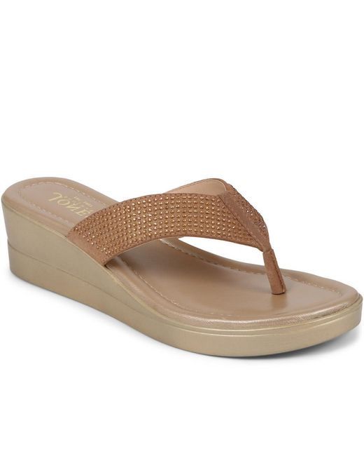 Jones Bootmaker Brown Gerrie Wedge Sandals
