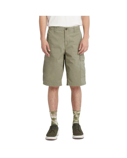 Timberland Green Cargo Shorts Summer Casual Quick Dry for men