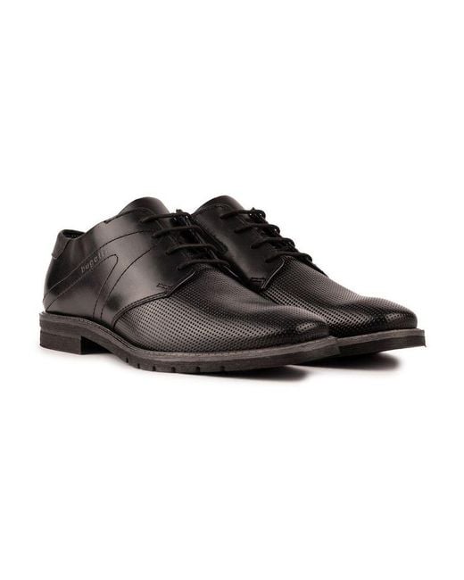 Bugatti Black Comfort Wide Shoes for men