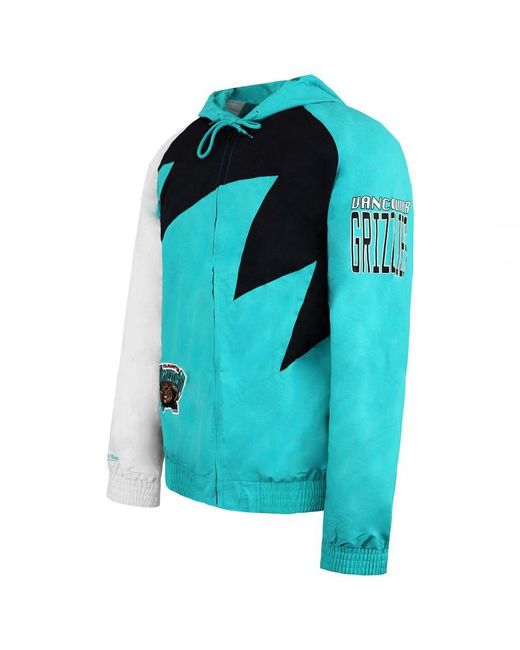 Mitchell & Ness Blue Vancouver Grizzlies Shark Tooth Jacket for men
