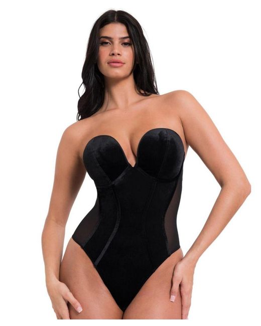 Curvy Kate Black St031704 Icon Plunge Strapless Padded Body