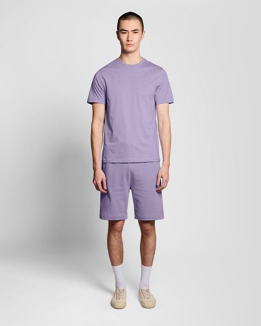 Lyle & Scott Blue Superfine Cotton Sweat Shorts