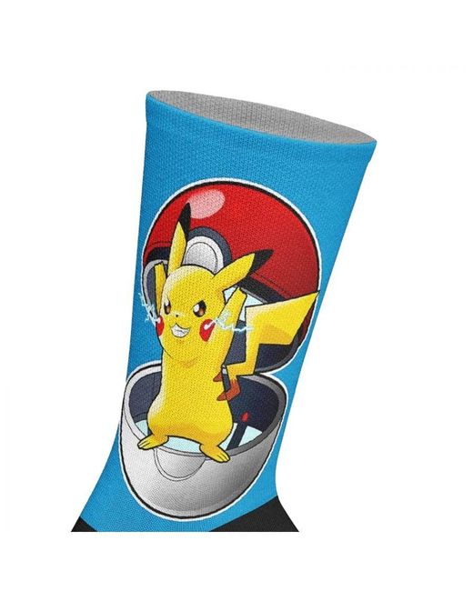 Jenes Socks Blue Elastic Printed Long