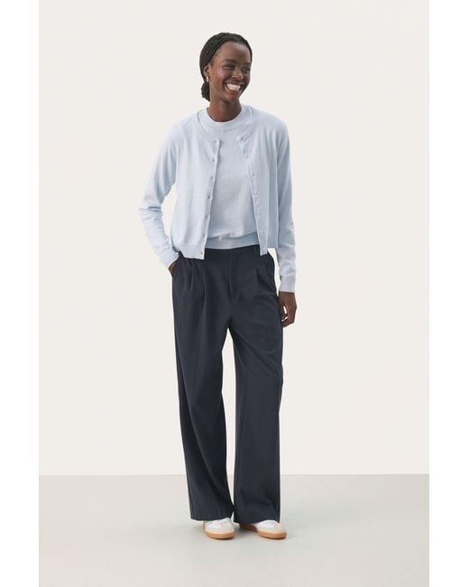 Part Two Pullover Regular Fit in het Blue