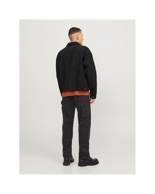 Jack & Jones Black And Eddie Carpenter Relaxed Fit Jeans for men