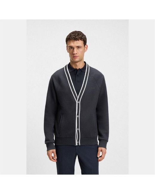 Boss Black Relaxed Fit Cardigan for men
