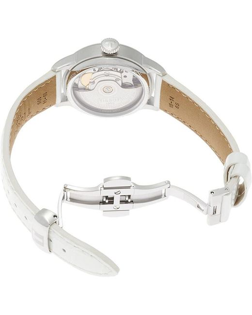 Tissot Chemin Des Tourelles Dames Horloge Wit T0992071611600 in het Metallic