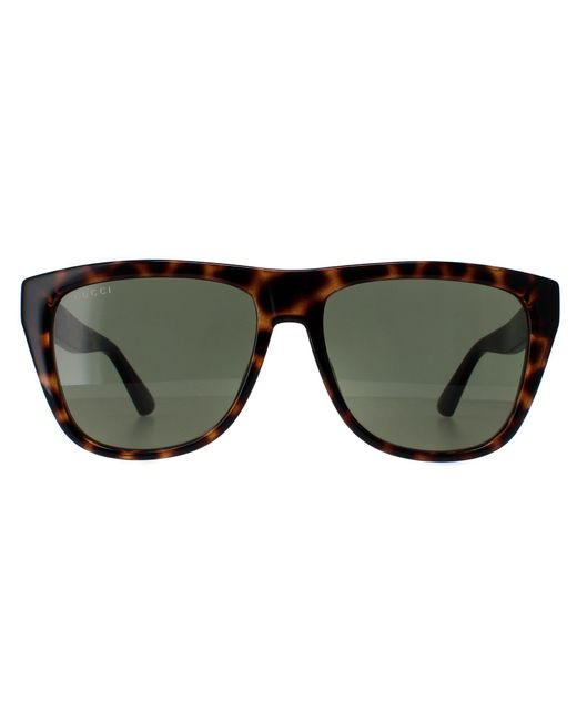 Gucci Brown Rectangle Havana Gg1345S for men