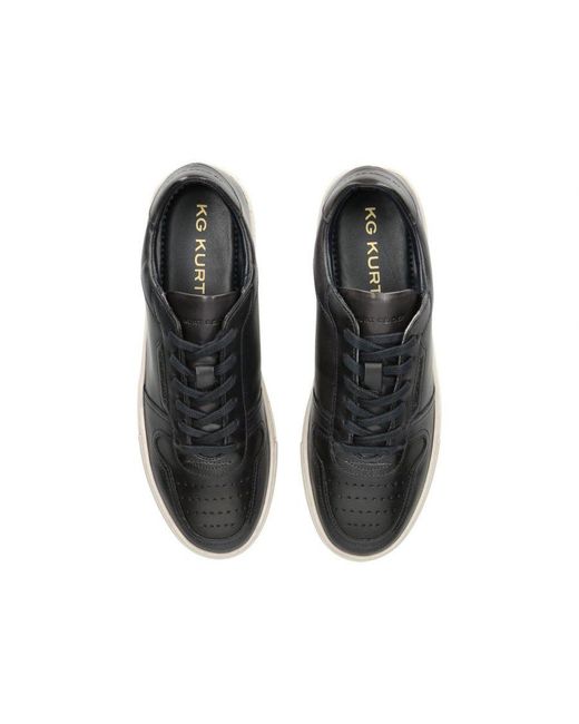 KG by Kurt Geiger Black Leather Flash Sneakers for men