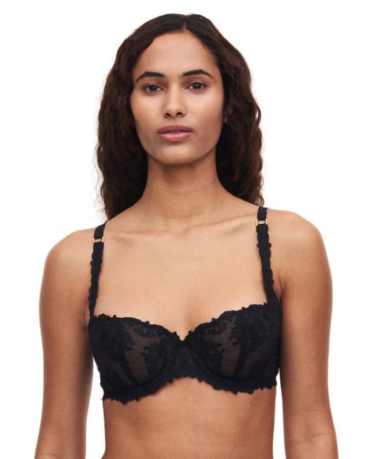 Chantelle Black Champs Elysees Balconette Bra
