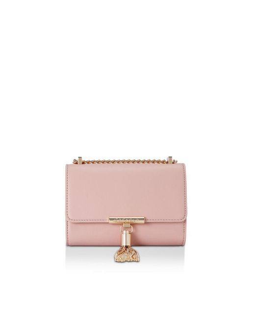 Carvela Kurt Geiger Pink Victoria Mini Tassel Bag