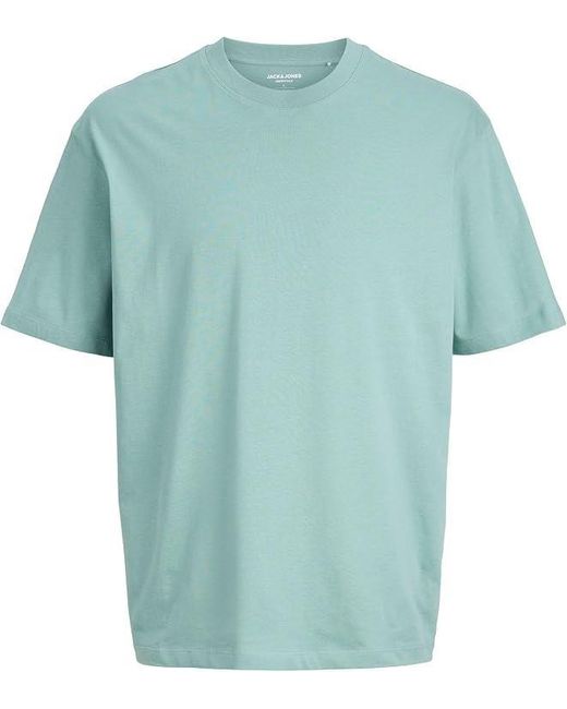 Jack & Jones Blue Crew Neck T-Shirt Short Sleeve Casual for men