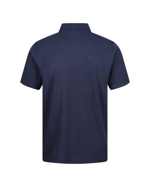 Regatta Blue Pro 65/35 Short-Sleeved Polo Shirt for men