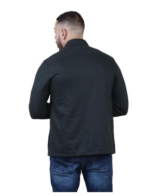 Autograph Blue Wool Blend Overshirt for men