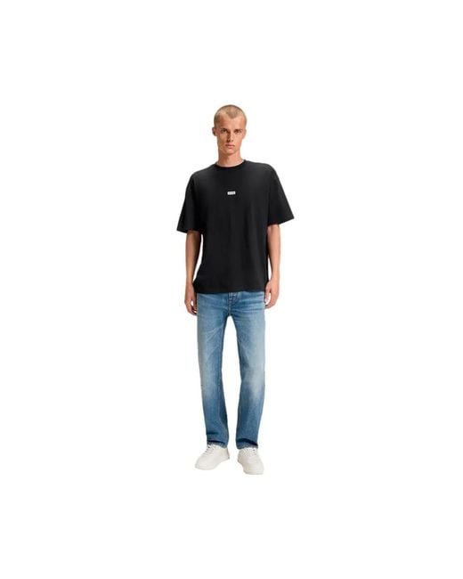 HUGO Black T-Shirt Nalono for men