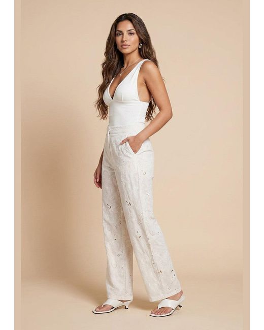 Urban Bliss Natural Brodeiry Trousers