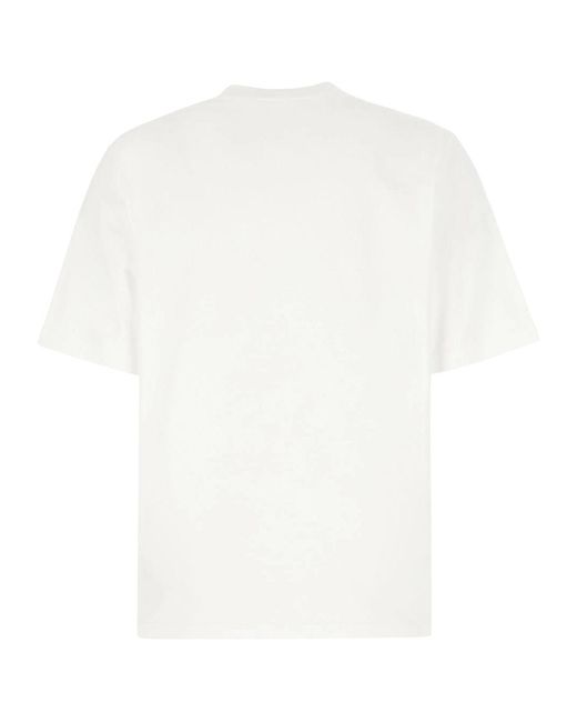 DSquared² White Bold Logo Loose Fit T-Shirt Cotton