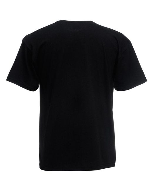 Fruit Of The Loom Black Screen Stars Original Full Cut Short Sleeve T-Shirt for men