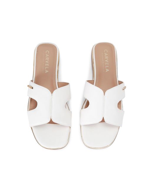Carvela Kurt Geiger White Rivo Sandals