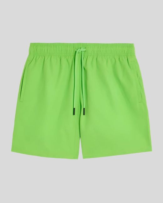 Lyle & Scott Green Water Reactive Emblem Swim Short for men