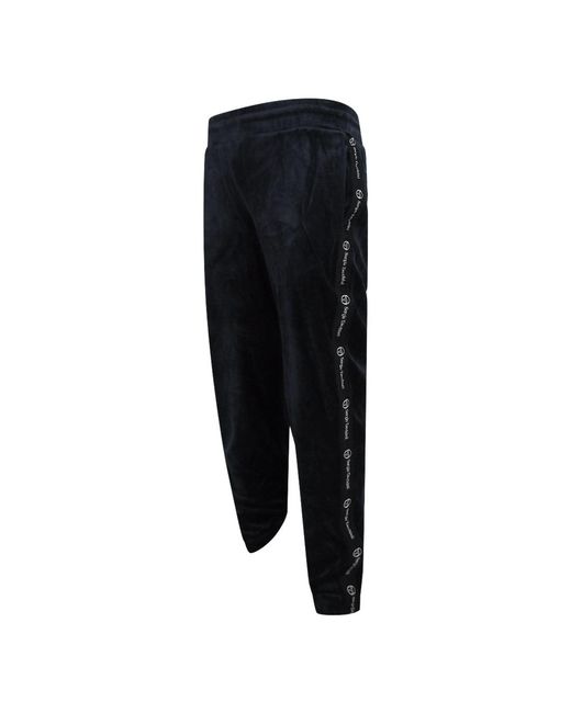 Sergio Tacchini Black Velvet Pants for men