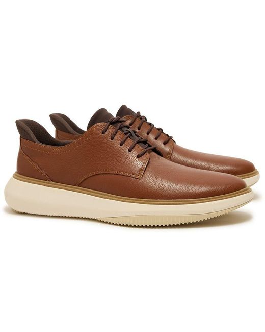 Cole Haan Brown Grand Phaze Plain Toe Quick-On Shoes for men