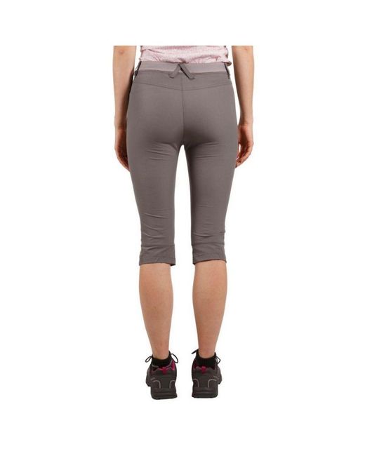 Trespass Gray Ladies Grateful 3/4 Shorts (Storm)