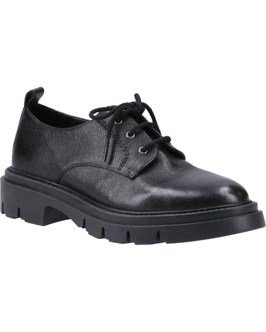 Hush Puppies Black Ruby Leather Shoes Material_Leather1