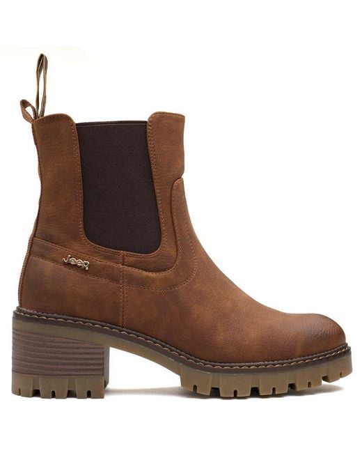 Jeep Spirit Brown Twin Gusset Boots