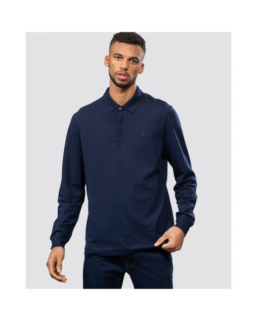 Lacoste Blue Long Sleeve Polo Ph2481-00 for men