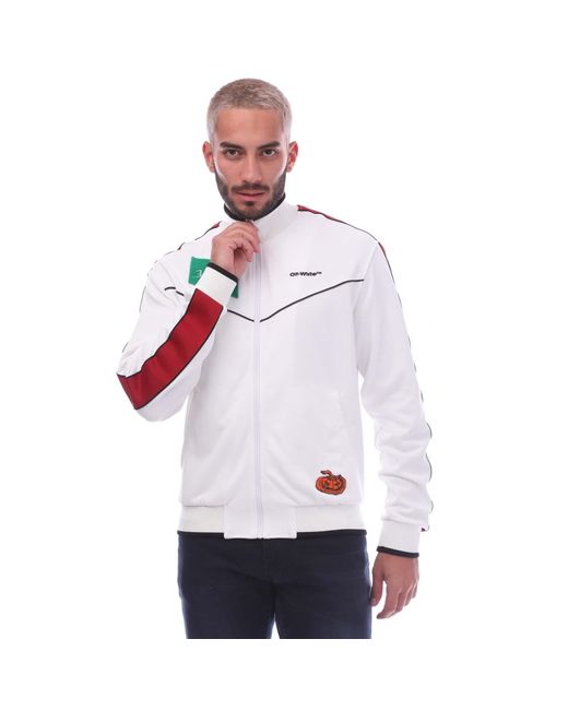 Off-White c/o Virgil Abloh White Off- Off Multilogo Slim Track Top for men