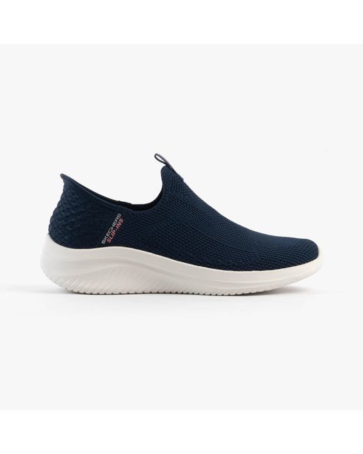 Skechers Blue Ultra Flex 3.0-Easy Win Trainers/ Textile