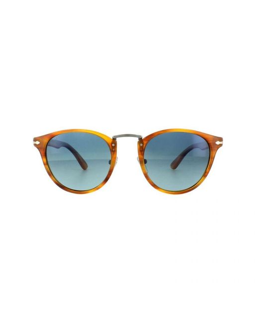 Persol Blue Sunglasses 3108 960/S3 Striped Polarized 49Mm