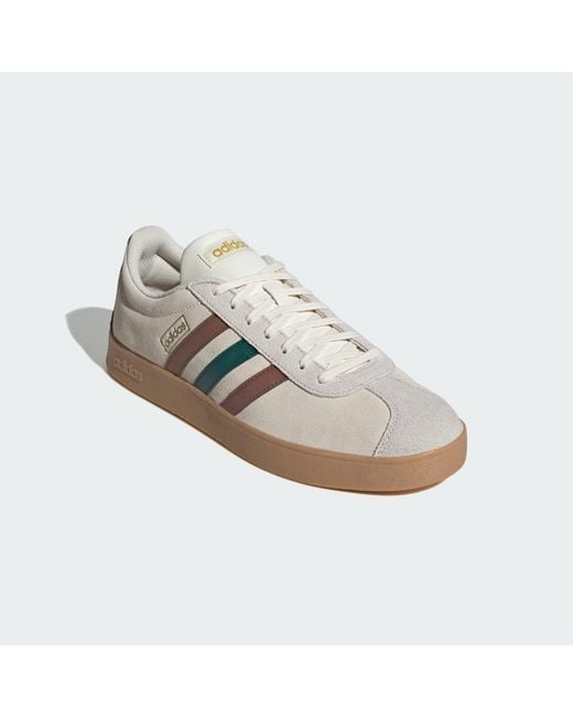Adidas White Vl Court 2.0 Shoes for men