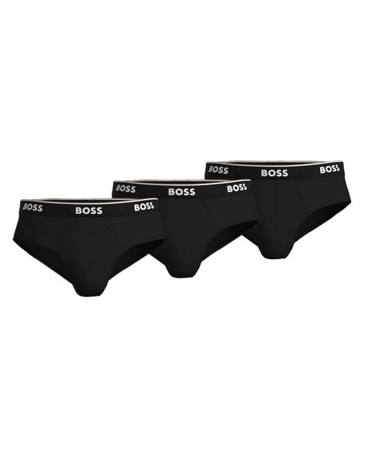Boss Black Premium Cotton Briefs (Pack Of 3) for men