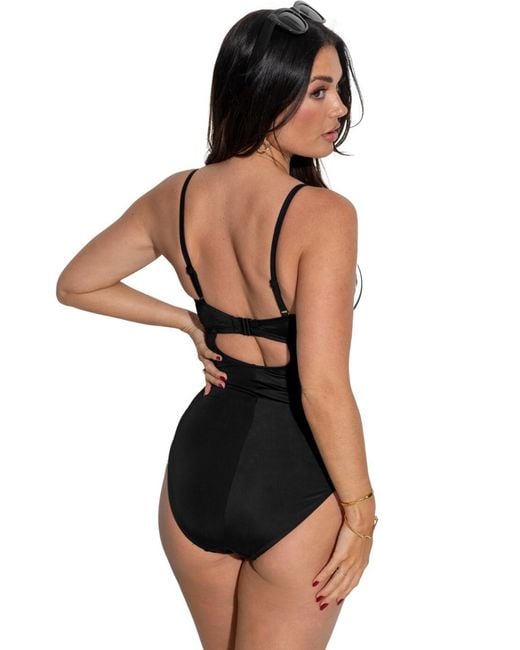 Pour Moi Black 25632 Free Spirit Lightly Padded Underwired Swimsuit