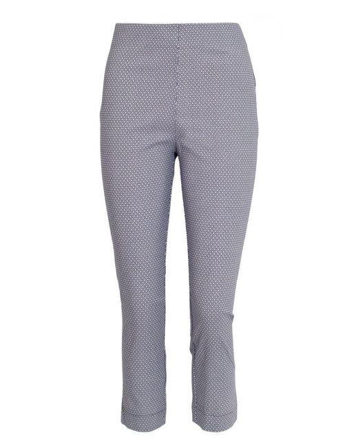 M&CO. Gray Pull On Stretch Crop Trousers