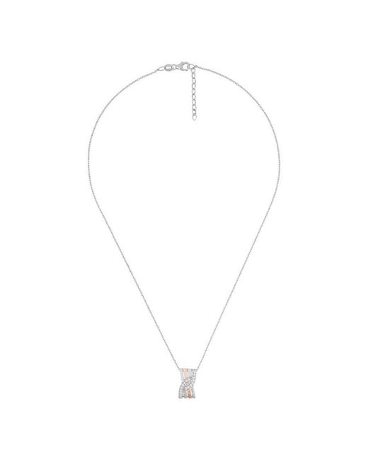 Orphelia Metallic 925 Sterling Chain With Pendant