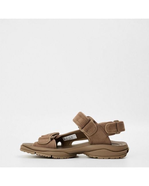 Balenciaga Brown Flatform Sandals