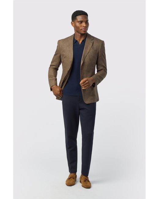 Ted Baker Blue Single Breasted Long Sleeve Two Button Tailored Suit Jacket for men