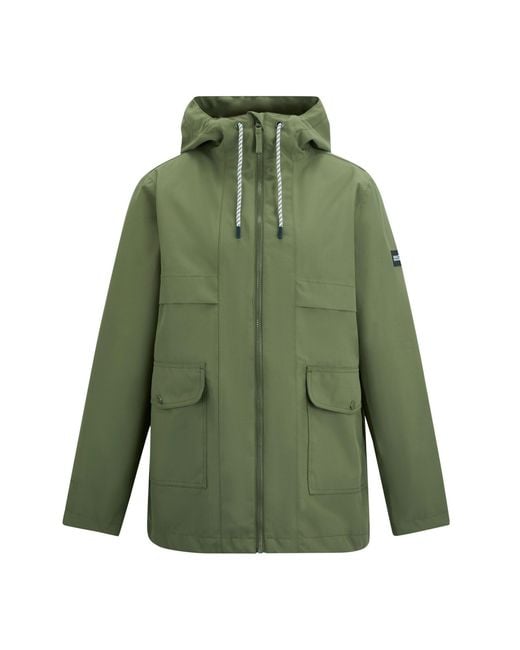 Regatta Green Ladies Orlea Floral Waterproof Jacket (Four Leaf Clover)