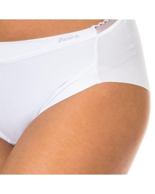 Janira White Best Confort Invisible Mid-Rise Panties 1031672