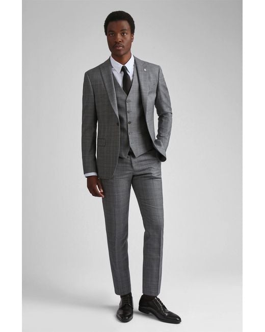 Ted Baker Gray Long Sleeve Slim Fit Suit Jacket for men