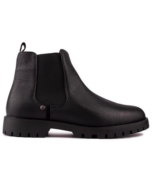 Original Penguin Black Bale Boots for men