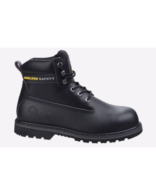 Amblers Safety Black Fs9 Goodyear Welted Boots for men